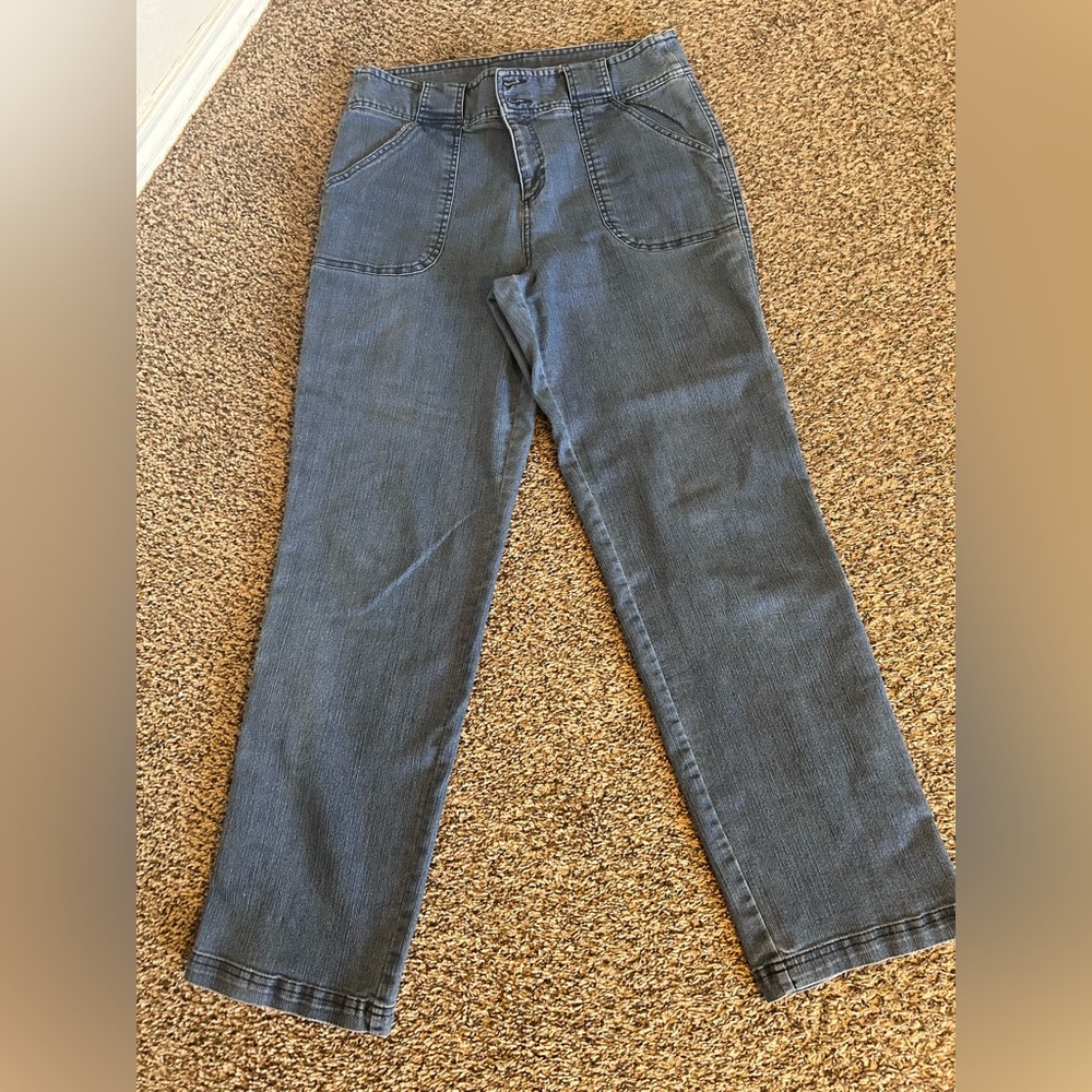 Cute White Stag Blue Jeans size 8